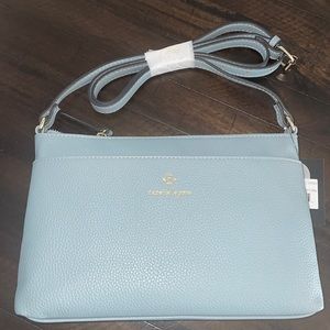 Grey Nanette Lepore grey leather crossbody bag